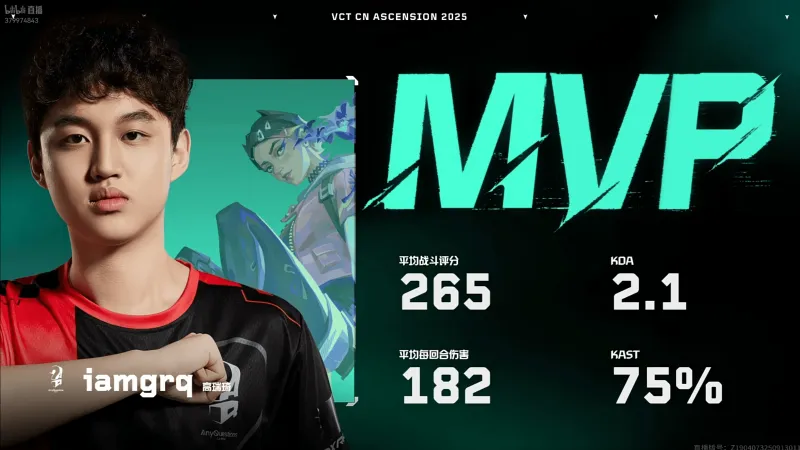 [雷火官网]265战斗评分182回合均伤，iaM#Grq斩获AQ对阵DRG图二MVP